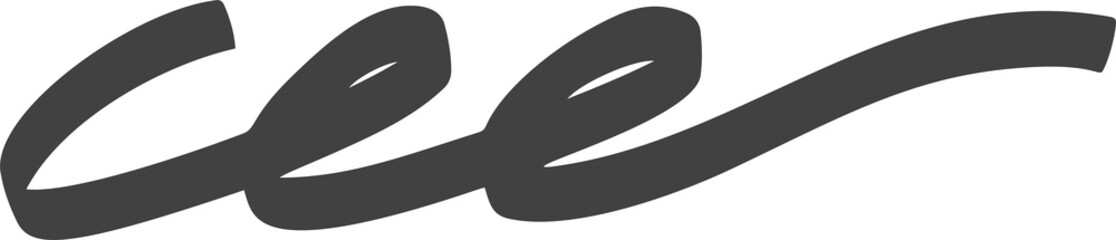 Curly stroke. Swoosh underline with calligraphic hand drawn stroke. Decorative highlight black divider and curve wavy element. Squiggle paint mark