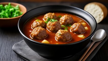  Delicious meatballs simmering in a rich hearty sauce
