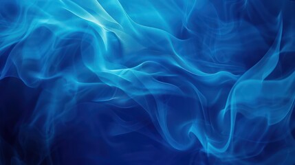 Fototapeta premium Smooth gradient of blue hues blending seamlessly in an abstract background