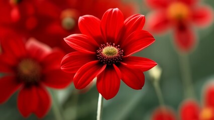  Vibrant red flowers in bloom