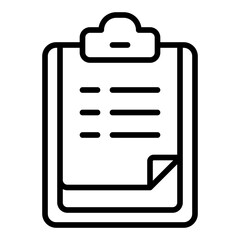 Brief line icon