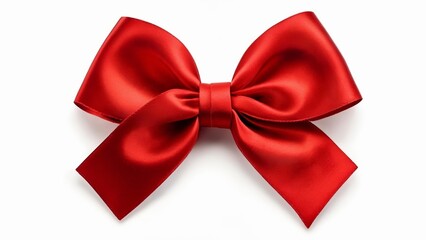  A vibrant red bow perfect for any festive occasion