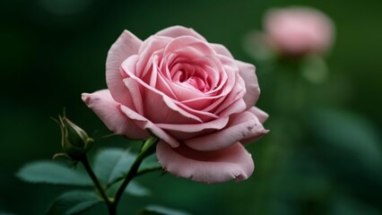 Fototapeta premium Pure beauty in bloom A delicate pink rose
