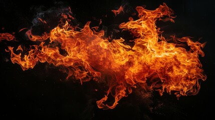 Fiery Abstract Background.