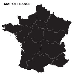 Geography politics map of countries. Map of Russia and France with country capital, state capital and major city.