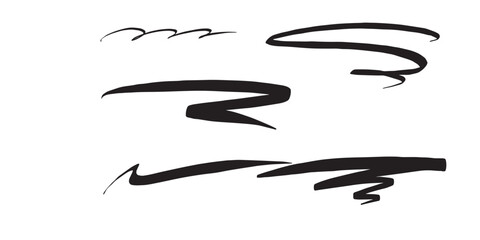 Brush paint hand drawn vector grunge brush illustration design.