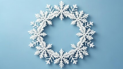  Winters charm in a snowflake wreath