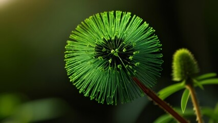  Vibrant green plant life in focus