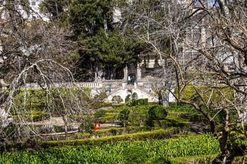 The Botanical Garden of the University of Coimbra in Portugal. The garden was founded in the 18th century