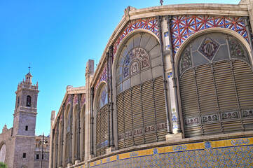Obraz premium Mercado Central or Central Market of Valencia Spain