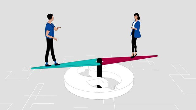 People in business with a compass trying to find the right direction in business