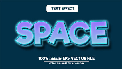 Fully editable 3d text effect modern style