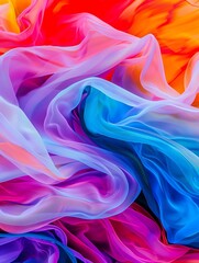 Obraz premium Abstract colorful fabric with gradient colors