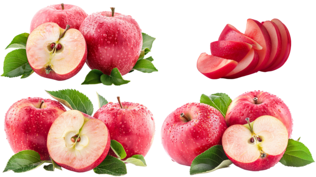 Big set of Red Apples