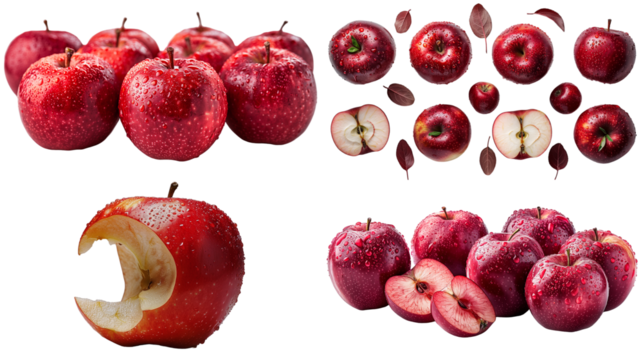 Big set of Red Apples