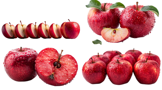 Big set of Red Apples