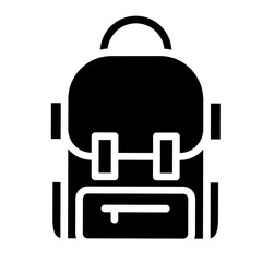 Backpack Vector Glyph Icon Design