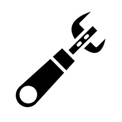 Can Opener Vector Glyph Icon Design