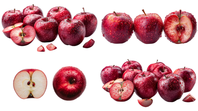 Big set of Red Apples