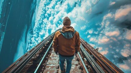 Photograph a self-portrait with a unique perspective