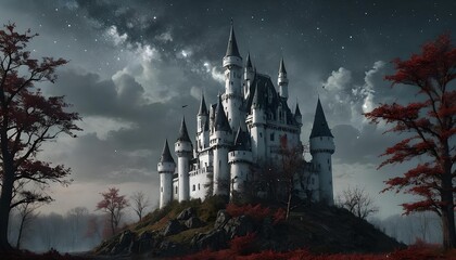 Ethereal Enclave: The Crimson Peaks Castle