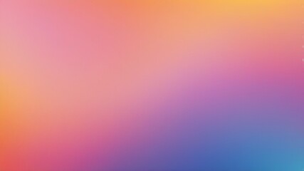Fototapeta premium Color gradient background, abstract blue pink peach orange yelow grain gradation texture