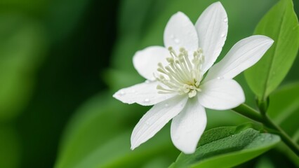 Fototapeta premium Pure as a dewdrop delicate as a flower