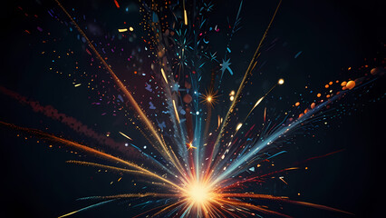 Abstract background that illustrates of an Firework explosion theme