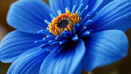  Vibrant Blue Flower in Bloom