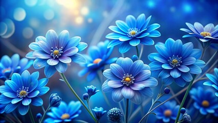 blue flowers in-a blue-background--8k--high-resolution 