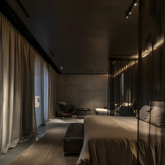 Fototapeta premium luxury French minimalistic hotel room