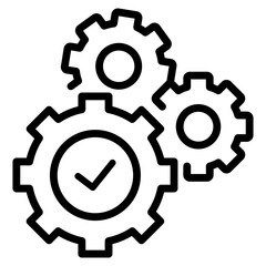 Functioning  Icon Element For Design