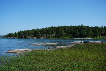 Scenic view of the archipelago during summer