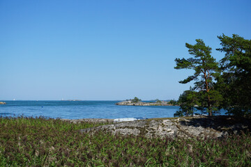 Scenic view of the archipelago during summer