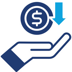 Fototapeta premium Money Loss Icon