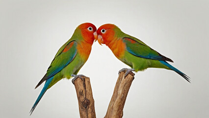 The love of two lovebirds