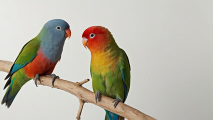 The love of two lovebirds