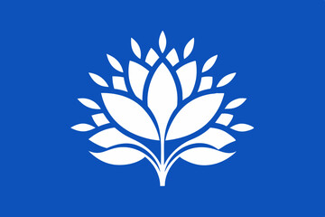 Fototapeta premium blue flower illustration