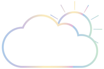 spring cloud line icon