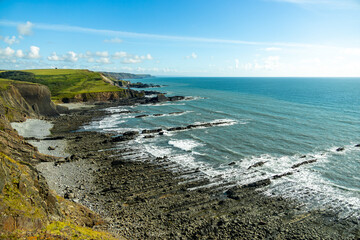 Eine Schöne Wanderung zum Hartland Point mit seinen wunderschönen Leuchturm und eine traumhaften Meerkulisse - Devon - Vereinigtes Königreich