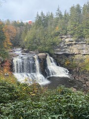 Fototapeta premium waterfall in autumn