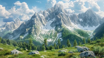 Obraz premium landscape in the mountains