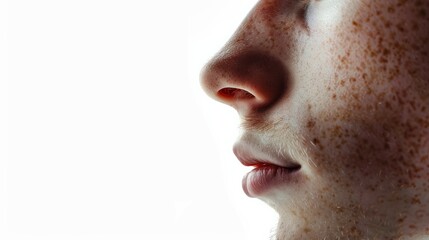 Fototapeta premium portrait of a person isolated on Transparent/white background.