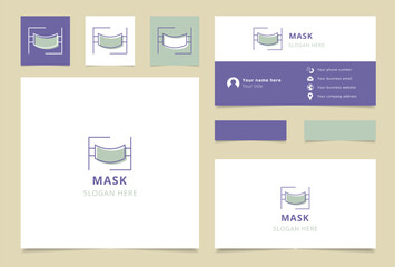 Simple and modern logo perfect for a healthcare company working with masks