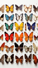 Fototapeta premium butterflies isolated on white