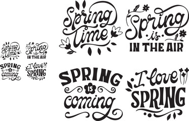 Monochrome lettering spring collection