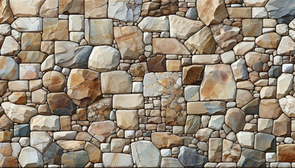 Natural Mosaic: Diverse Stone Wall