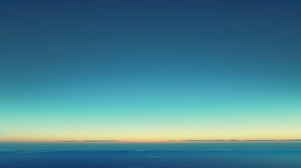 Fototapeta premium A serene twilight horizon stretches across the image