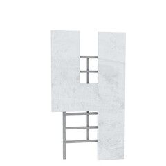 Star Hills sign letters individual 3D illustration