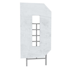 Star Hills sign letters individual 3D illustration